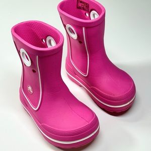 Crocs Girl’s Pink Rain Boots Size: 7